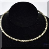 J097. Metal twist choker necklace. - $24 